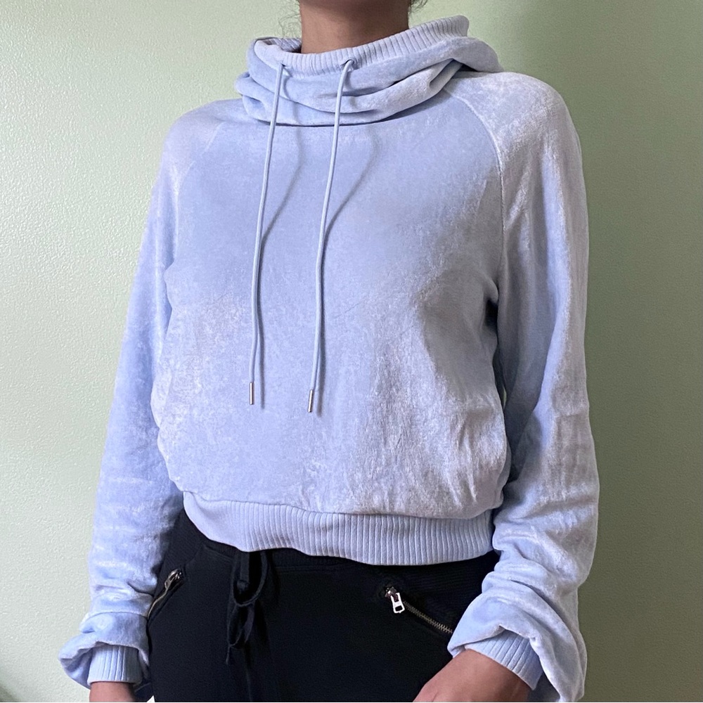 Calé Velvet Cowl Hoodie